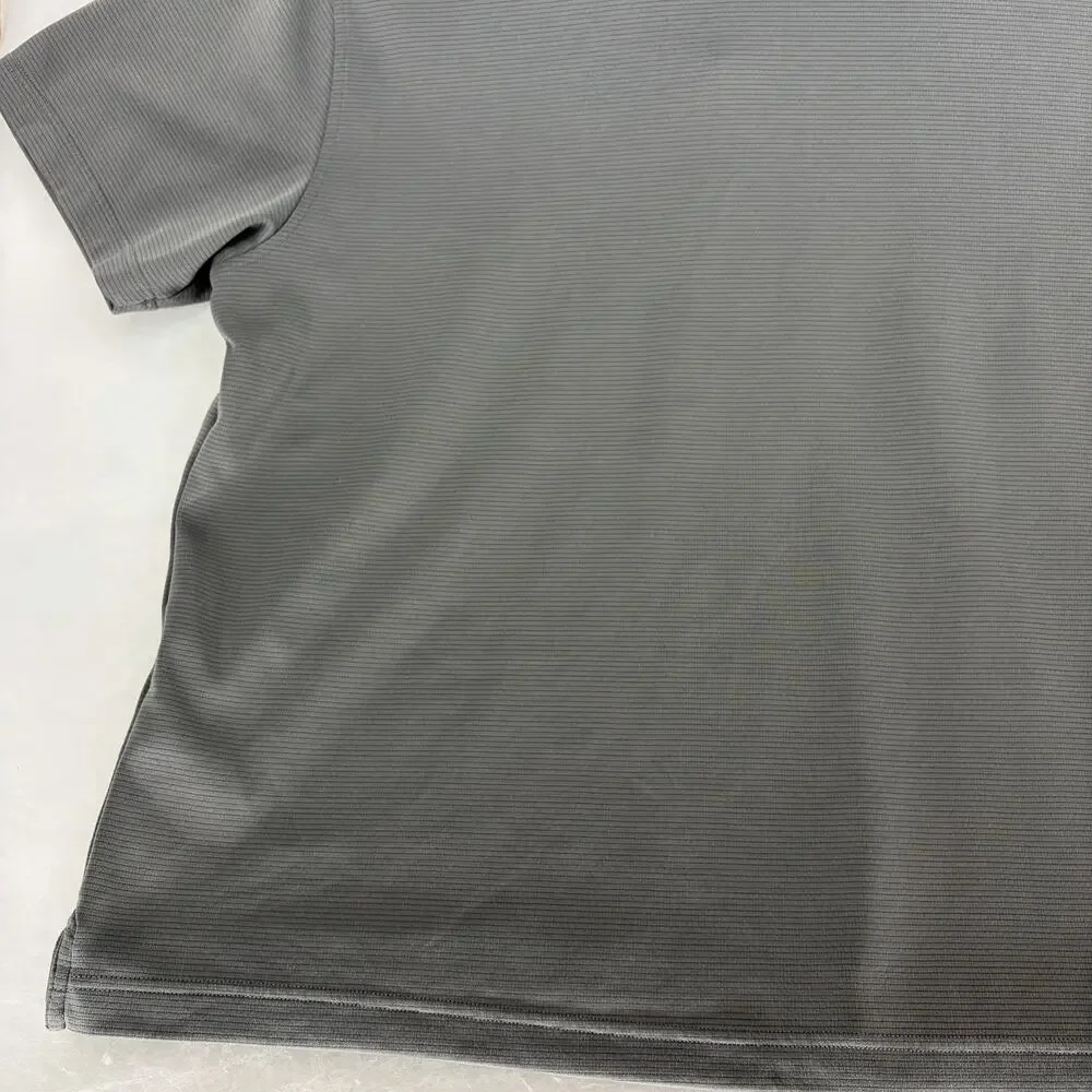 Under Armour Men's XL HeatGear Tech Textured Stripe Polo Shirt Gray - Picture 10 of 15